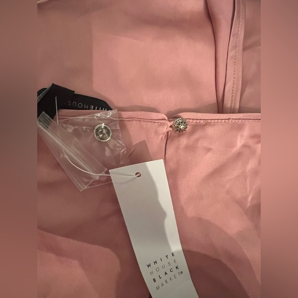 🌻 WHBM Plus Charmeuse Surplice Blouse - Picture 7 of 15